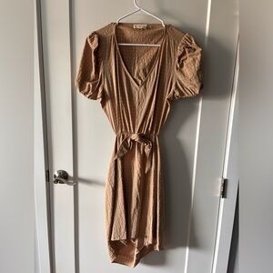 Tan mini dress size L